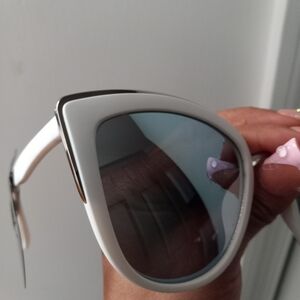 Nordstrom White Cat-Eye Sunglasses